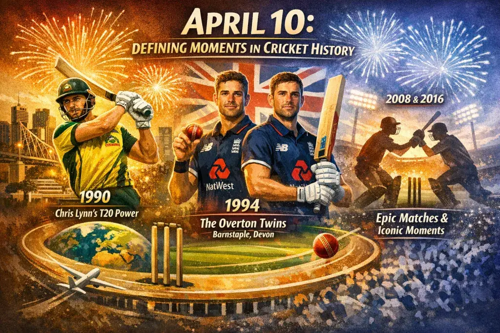 April 10 Marks Defining Moments Across Cricket's Generational Timeline