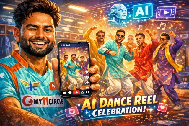 Rishabh Pant Uses AI Dancing Reel to Celebrate LSG Victory With Teammates